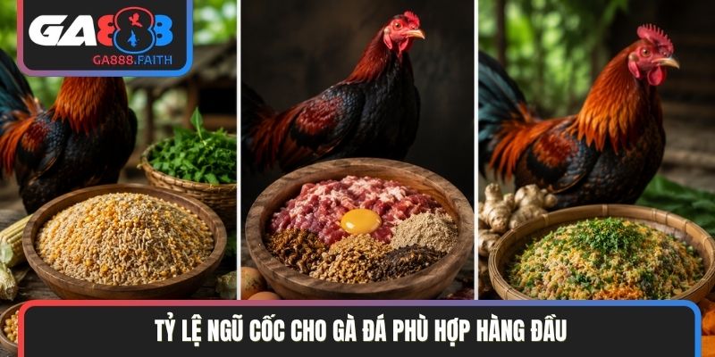 Tỷ lệ ngũ cốc cho gà đá phù hợp hàng đầu