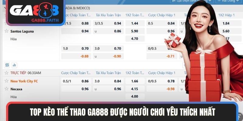 Top kèo thể thao GA888 được người chơi yêu thích nhất